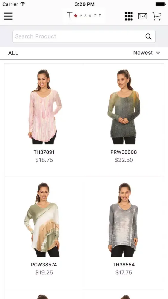 Скриншоты T-Party - Wholesale Clothing