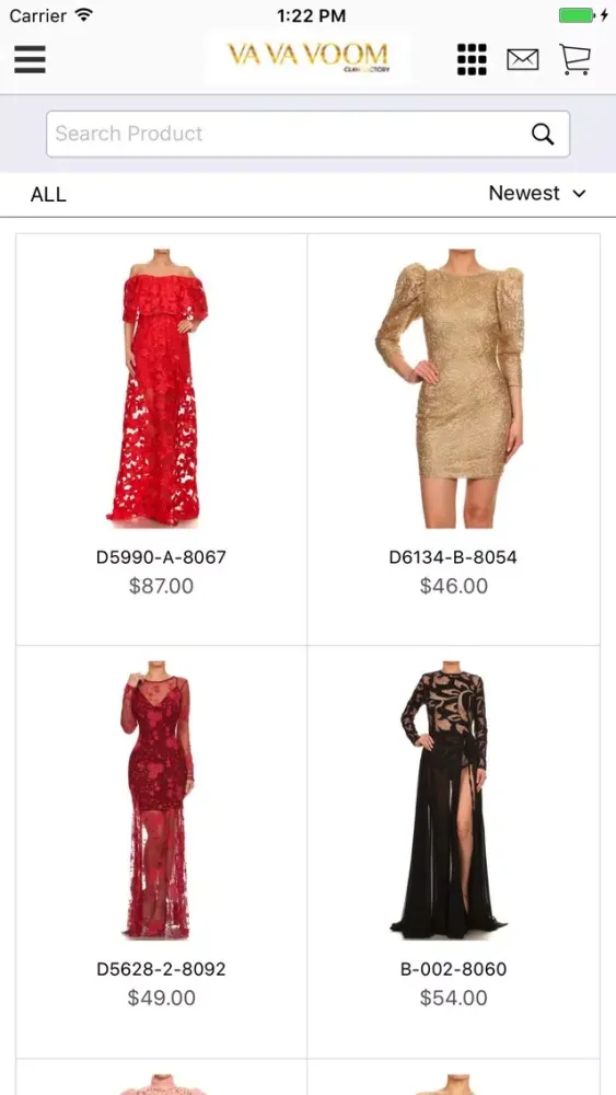Zrzuty ekranu Va Va Voom: Wholesale Clothing