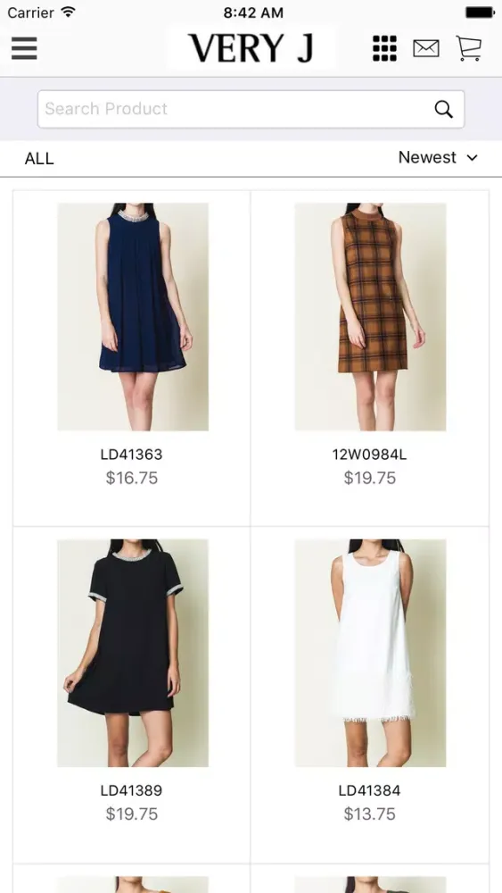 Скриншоты VERY J - Wholesale Clothing