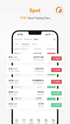 OrangeX: Buy Bitcoin & Crypto Screenshots