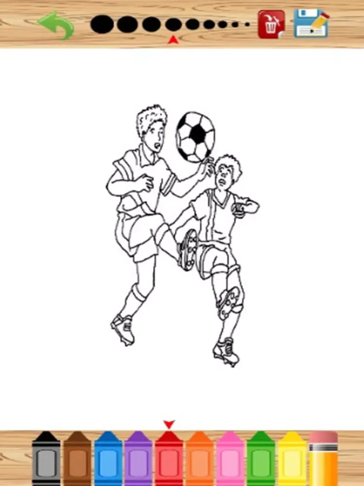 Capturas de tela do Football Coloring Book for Kids iPad 