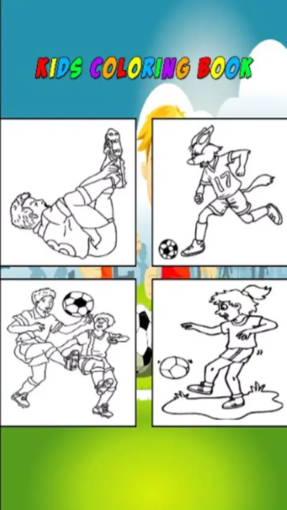 Capturas de tela do Football Coloring Book for Kids