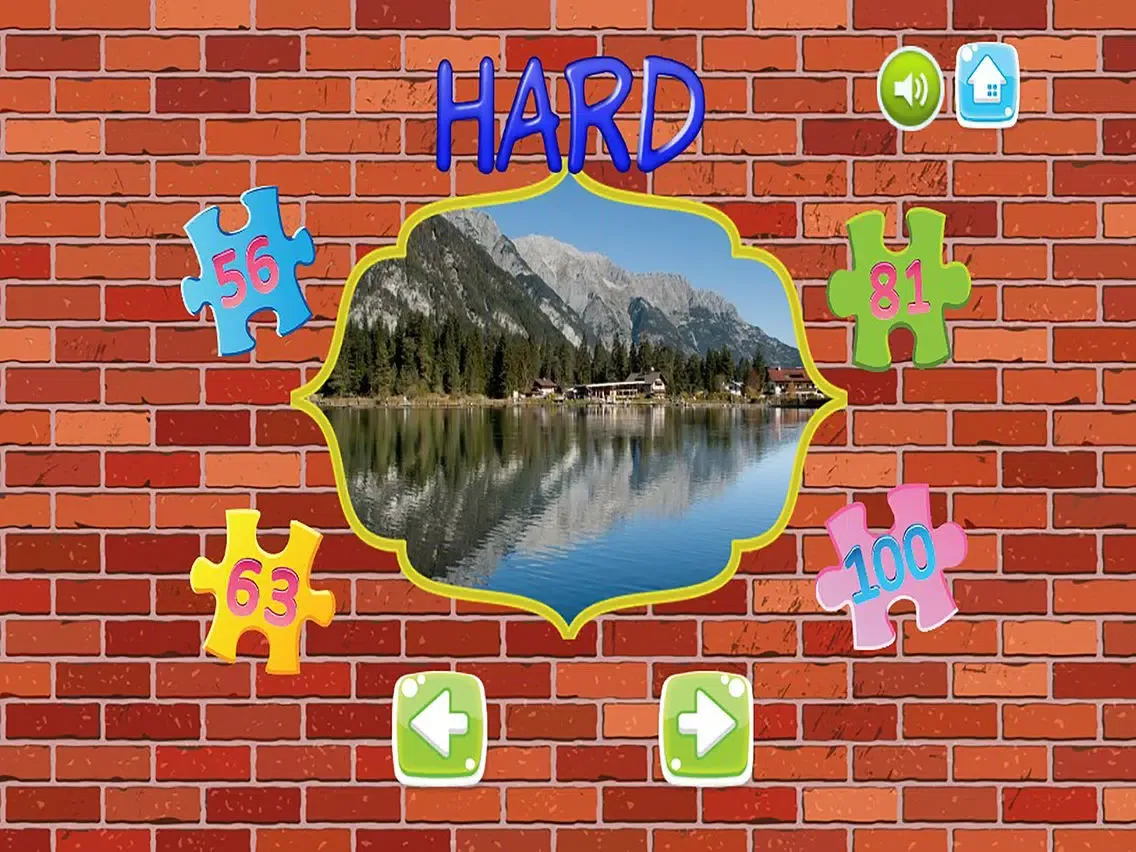 Jigsaws Puzzle Lake Game for adults and Kids iPad  Screenshots