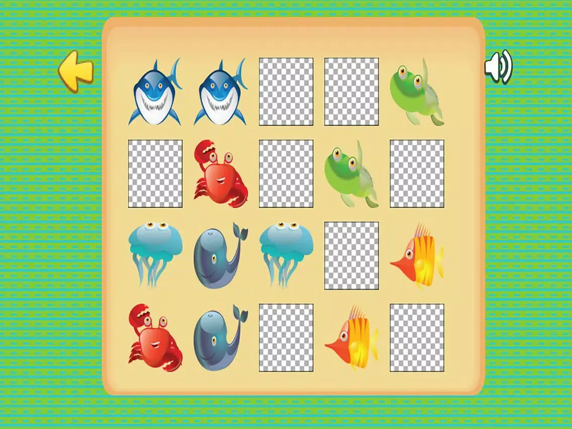 Sea Animals Match Game for Kids brain training game For Toddlers iPad Screenshots
