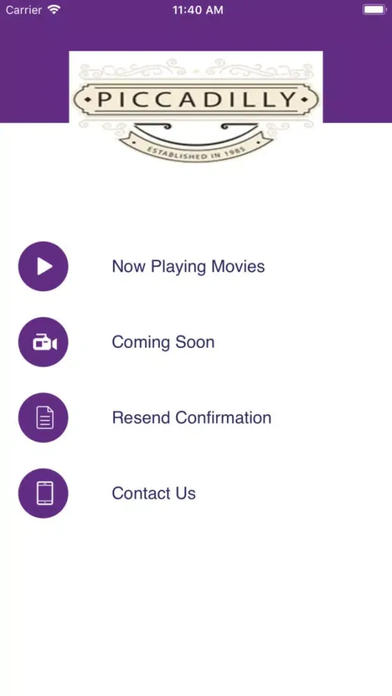 Piccadilly Cinema سکرین شاٹس