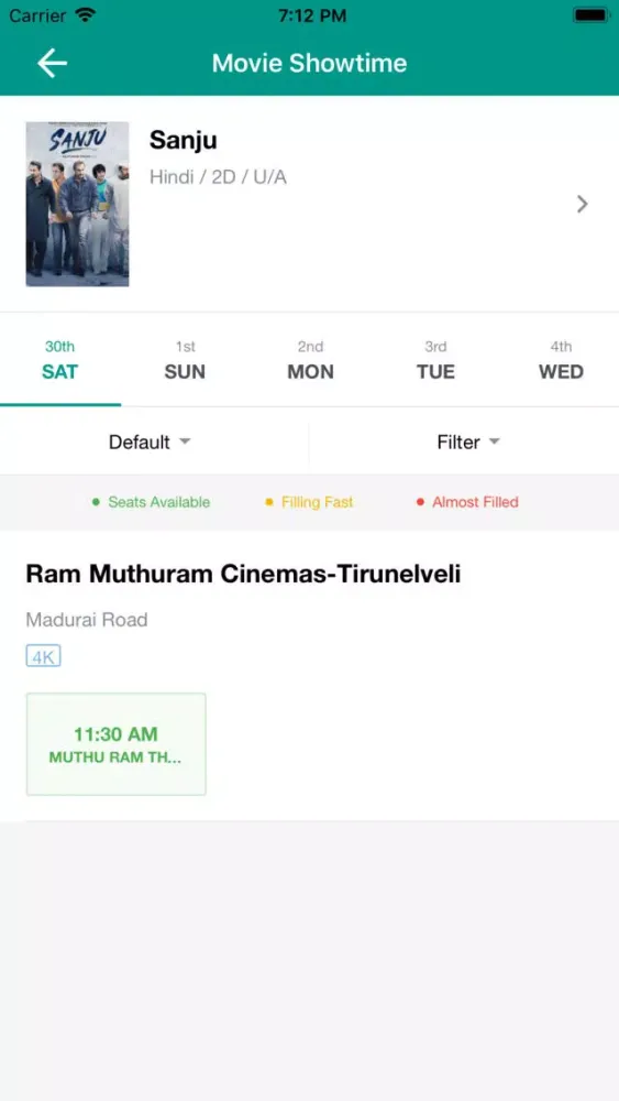 Zrzuty ekranu Ram Muthuram Cinemas