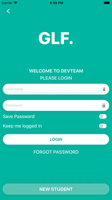 Tangkapan skrin GLF. Connect