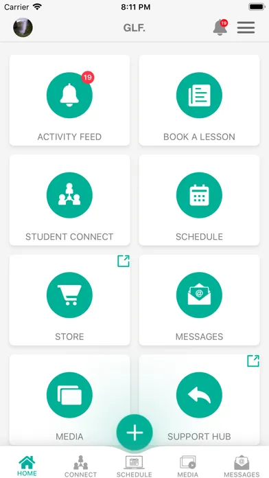 Tangkapan skrin GLF. Connect