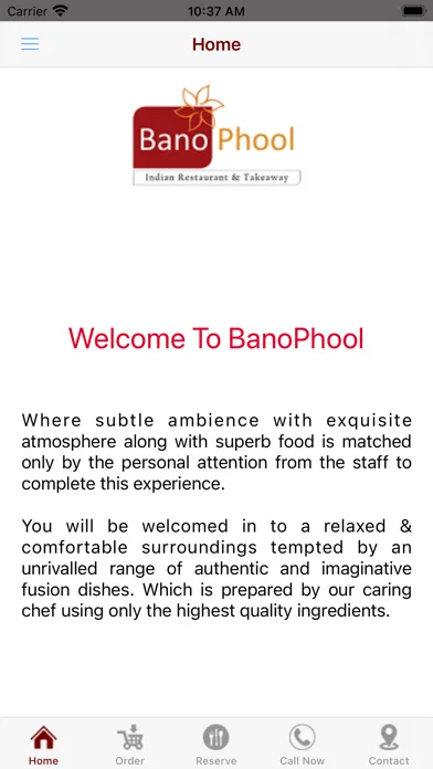 BanoPhool Restaurant应用截图