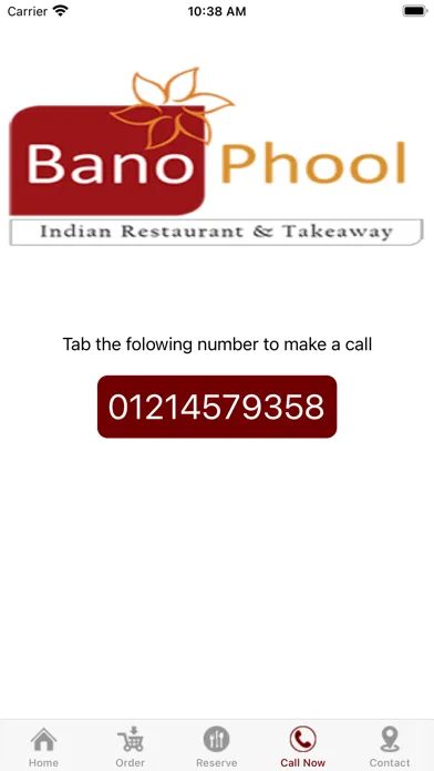 BanoPhool Restaurant应用截图