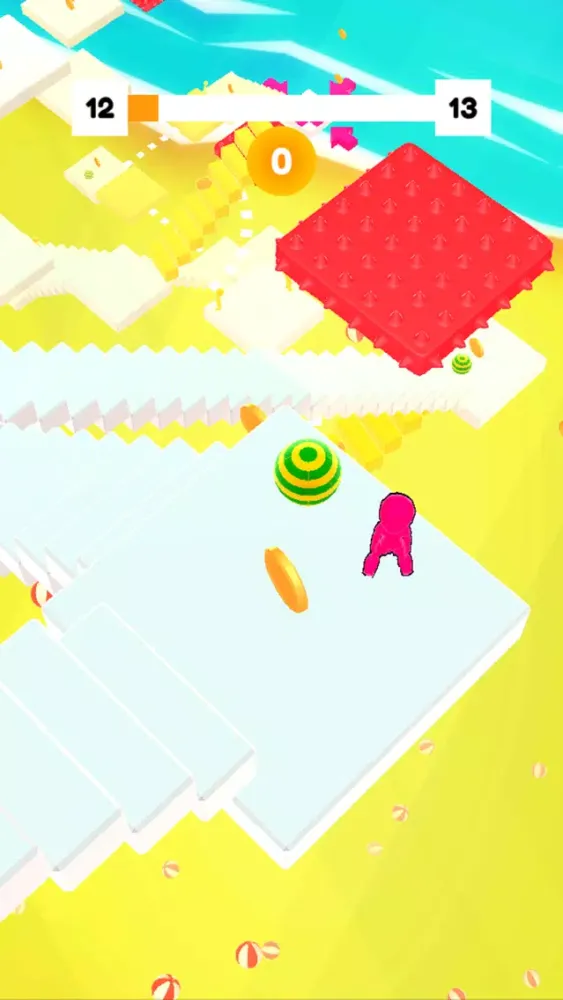 Capturas de tela do Slippy Stairs