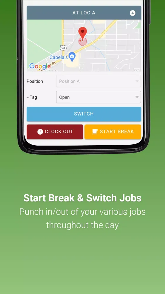 OrbitalShift Time Clock App 스크린샷
