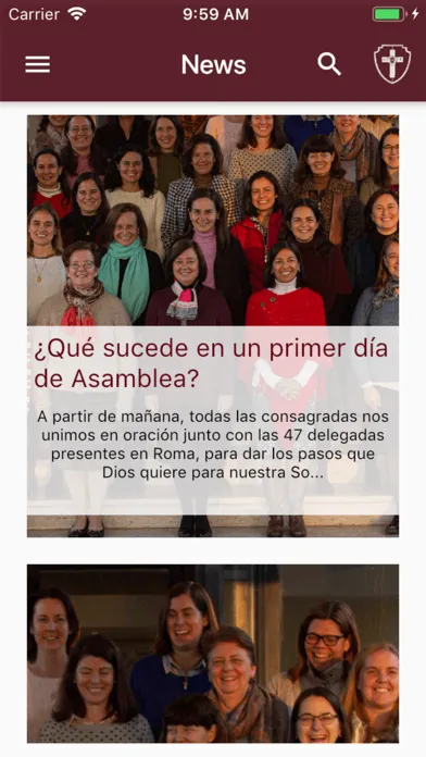 Zrzuty ekranu Consagradas Regnum Christi