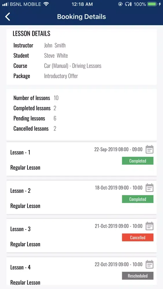 LBoard - Instructor Screenshots