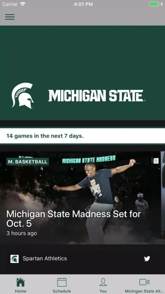 Ảnh chụp màn hình của Michigan State Spartans