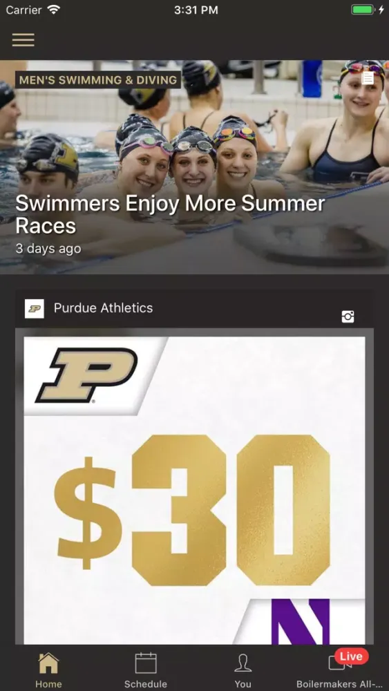 Purdue Sports স্ক্রিনশট