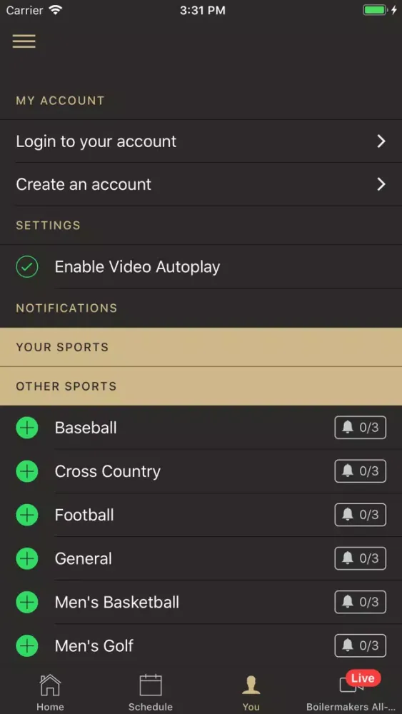 Purdue Sports স্ক্রিনশট