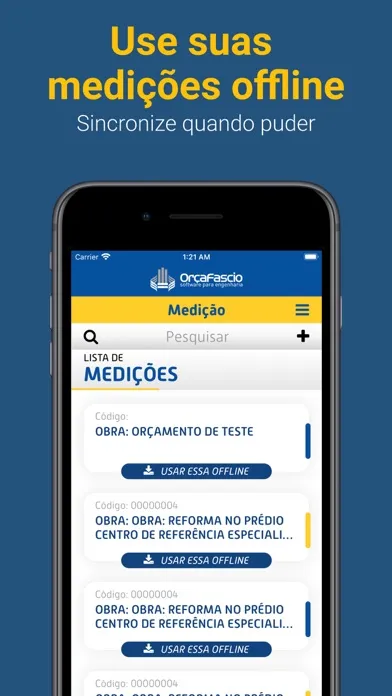 OrçaFascio Medição应用截图