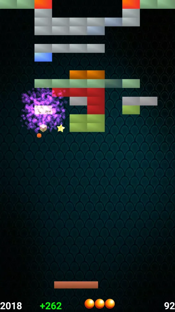 Tangkapan layar Arkanoid Native