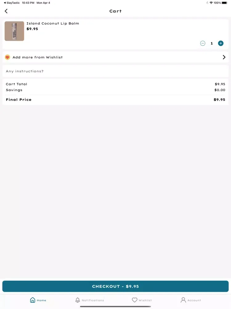 Ảnh chụp màn hình của Orchard Ave Boutique iPad 