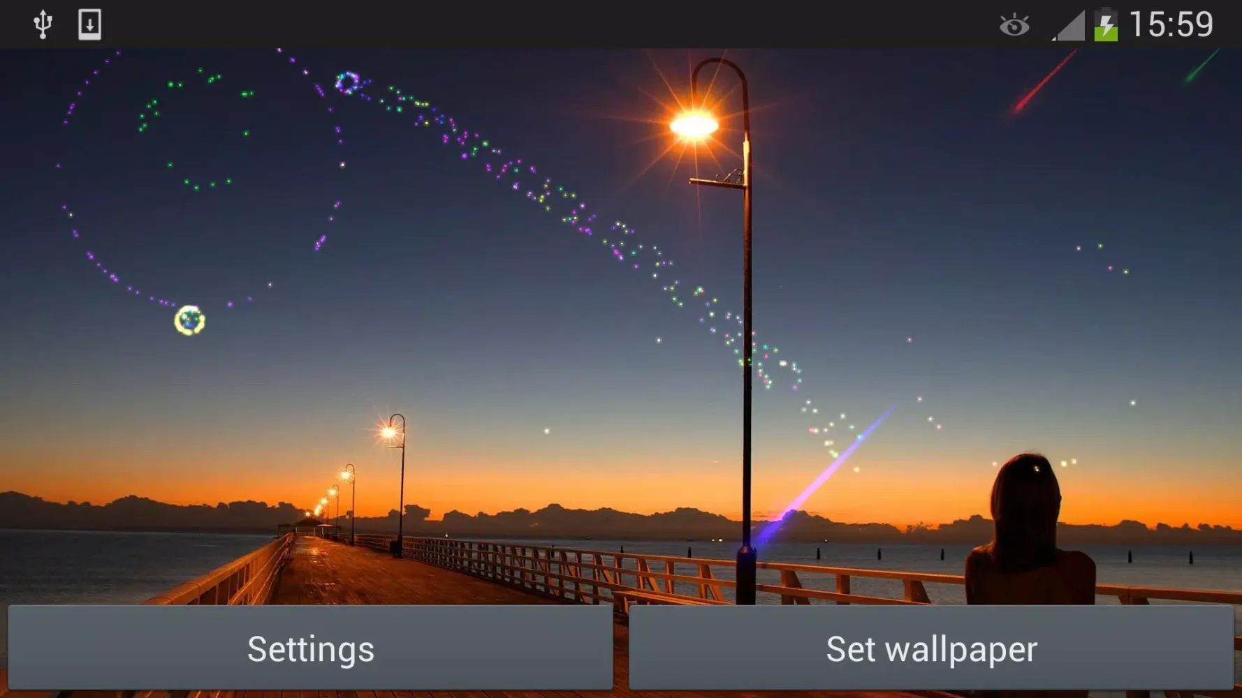 New Year Meteor Shower Screenshots