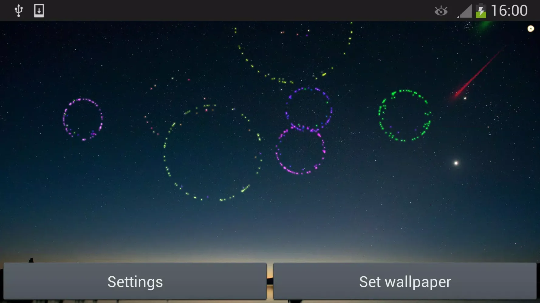New Year Meteor Shower Screenshots