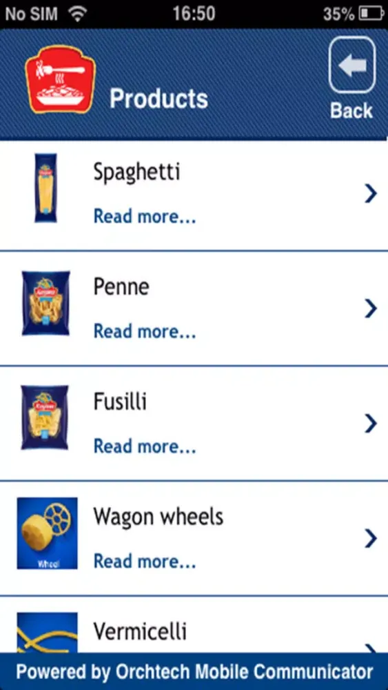 Pasta Regina 스크린샷
