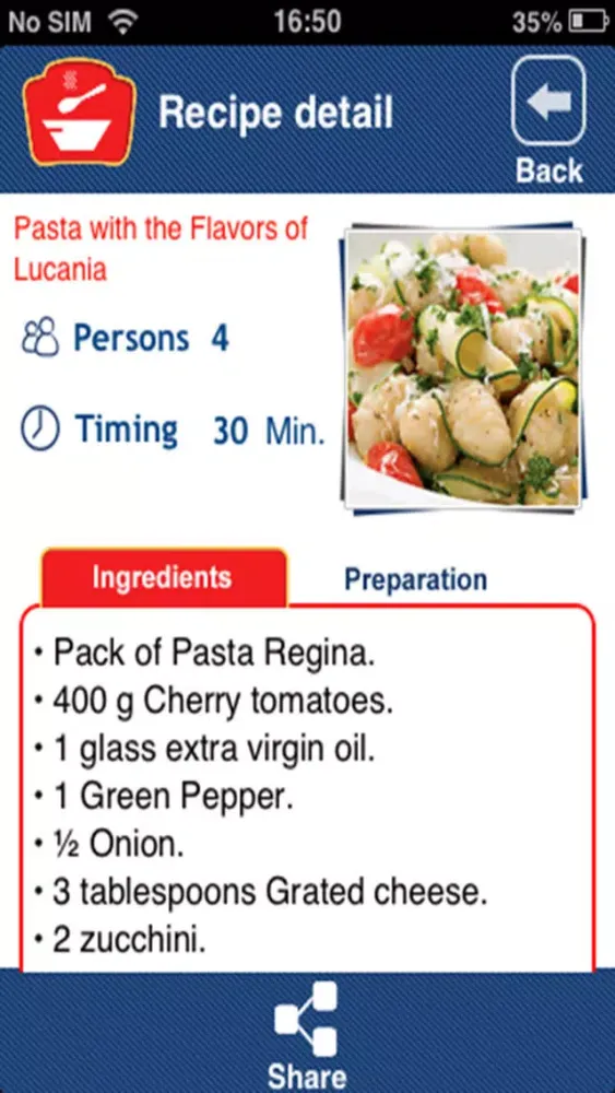 Pasta Regina 스크린샷