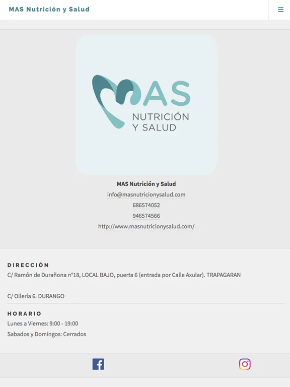 MAS Nutrición y Salud iPad  Screenshots