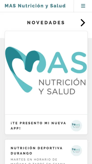 MAS Nutrición y Salud Screenshots