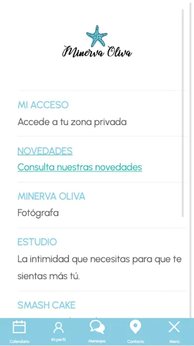 Screenshot di Minerva Oliva Fotografía