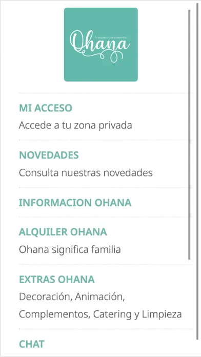 Captures d'écran de OHANA Eventos