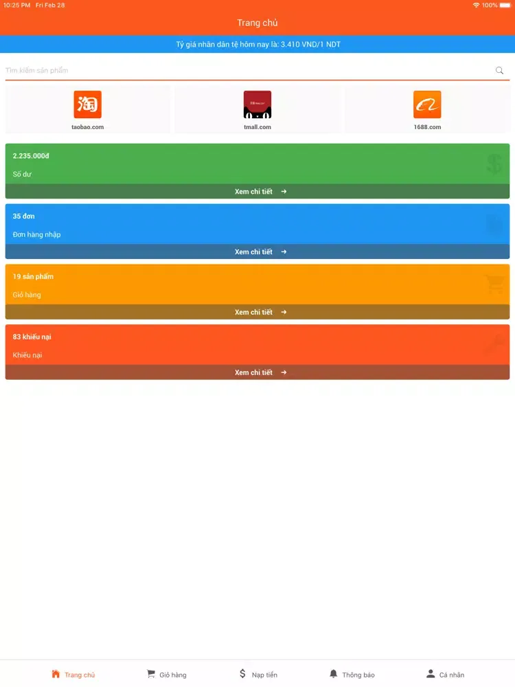 Tangkapan layar Trung Tau iPad 