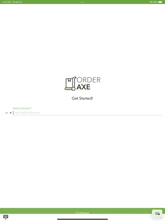 OrderAxe iPad  스크린샷