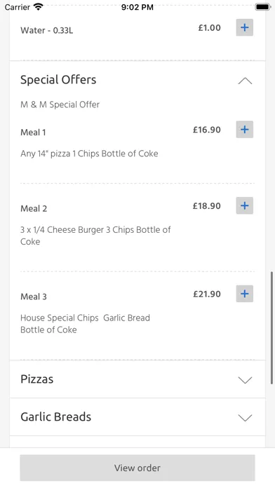 Tangkapan skrin M & M Kebab Pizza, Ramsgate