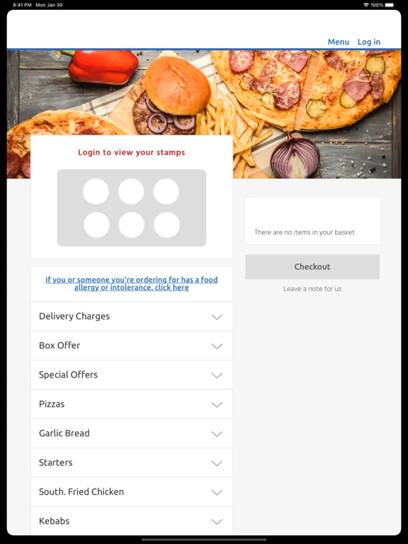 Zrzuty ekranu Star Pizza, Consett iPad 