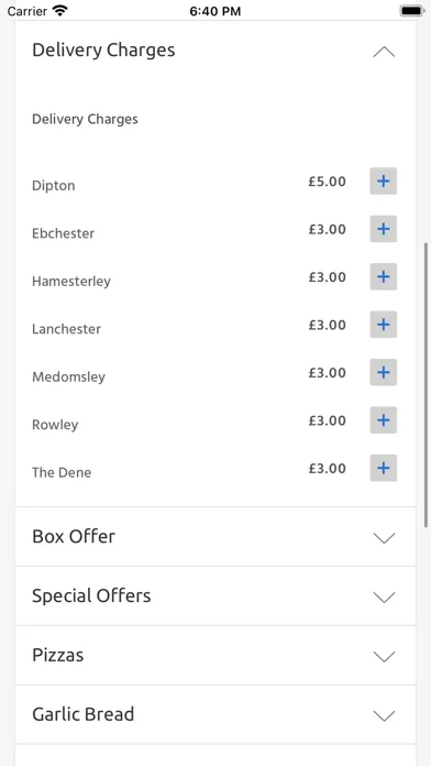 Zrzuty ekranu Star Pizza, Consett