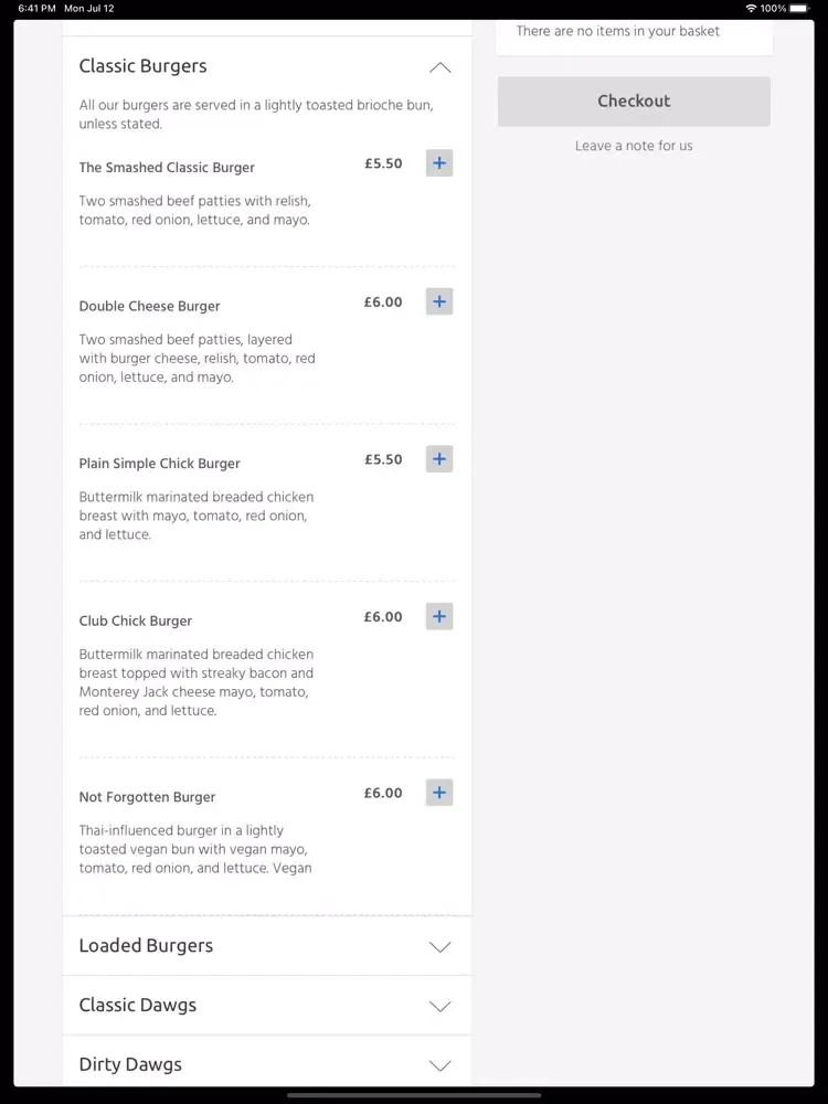 Zrzuty ekranu Americana, Balloch iPad 