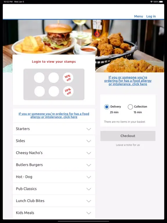 Capturas de pantalla de Butlers, High Wycombe iPad 
