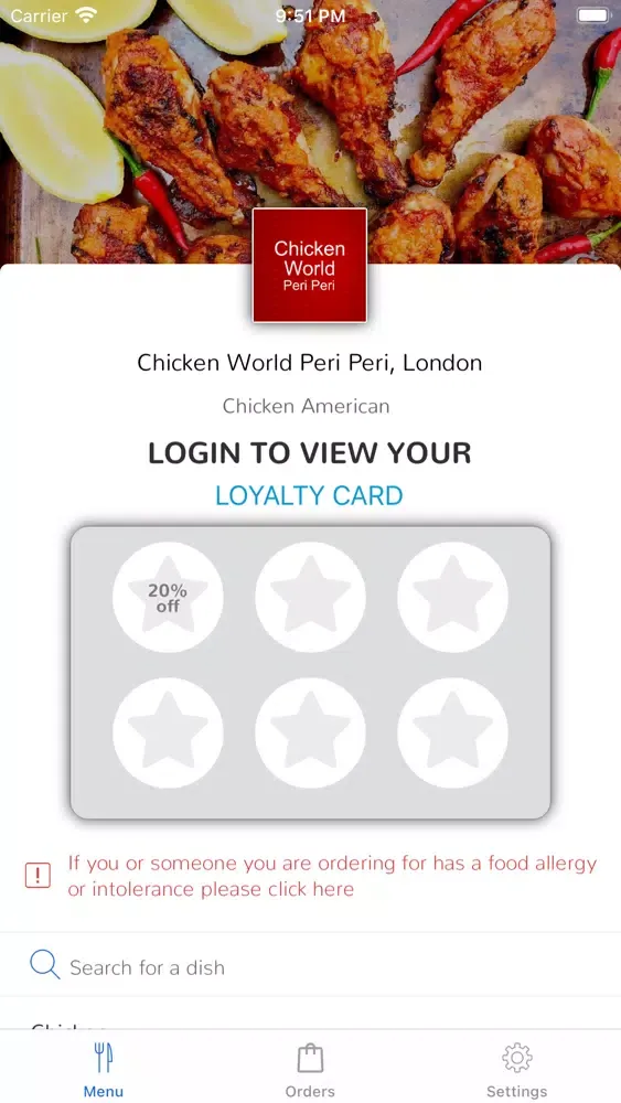Chicken World Peri Peri London應用截圖
