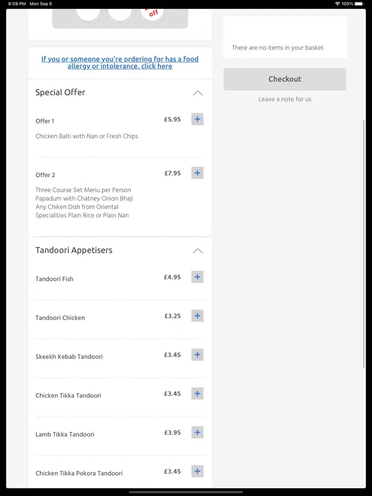 Curry Express, Rowley Regis iPad  Screenshots