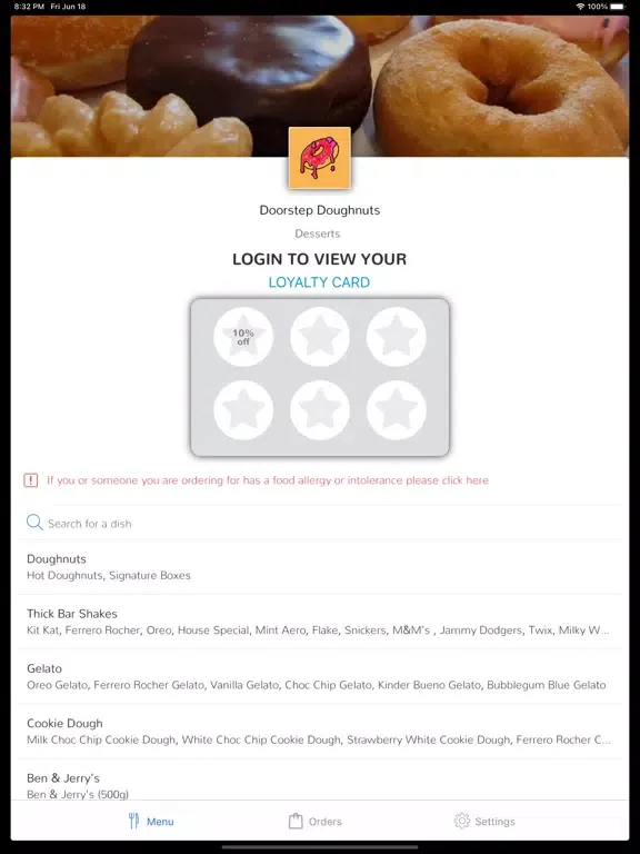 Captures d'écran de Doorstep Doughnuts iPad 