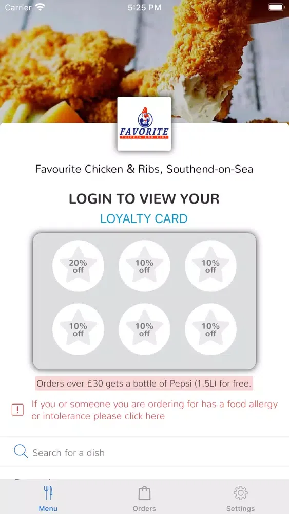 ภาพหน้าจอของ Favourite Chicken and Ribs