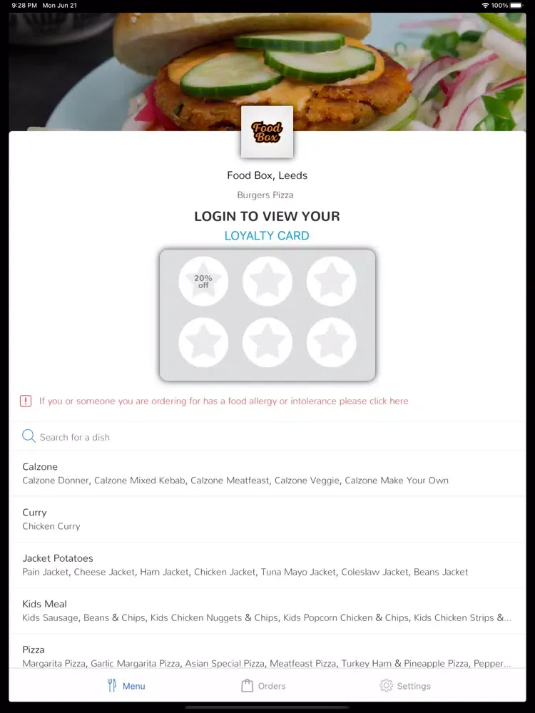 Food Box, Leeds iPad  স্ক্রিনশট