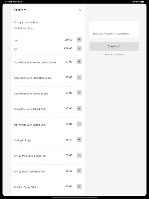 صور NEW SUNFLOWER CHINESE TAKEAWAY iPad 