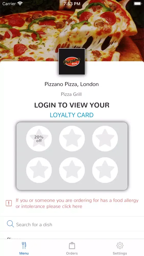 ภาพหน้าจอของ Pizzano Pizza, London