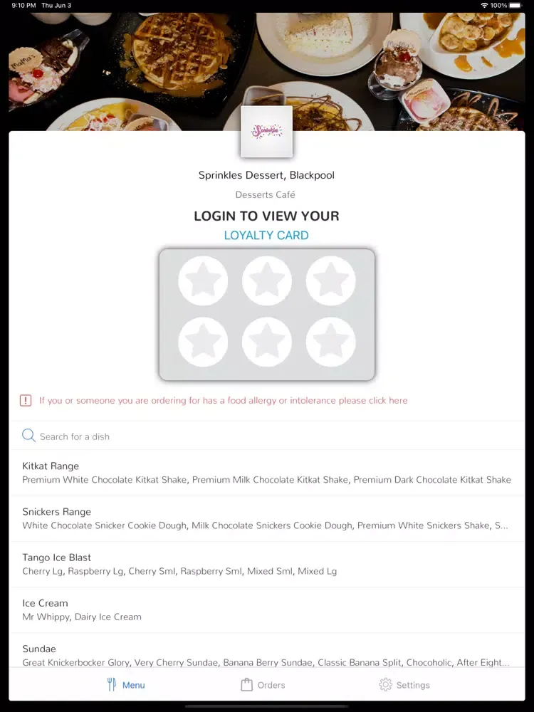 صور Sprinkles Dessert, Blackpool iPad 