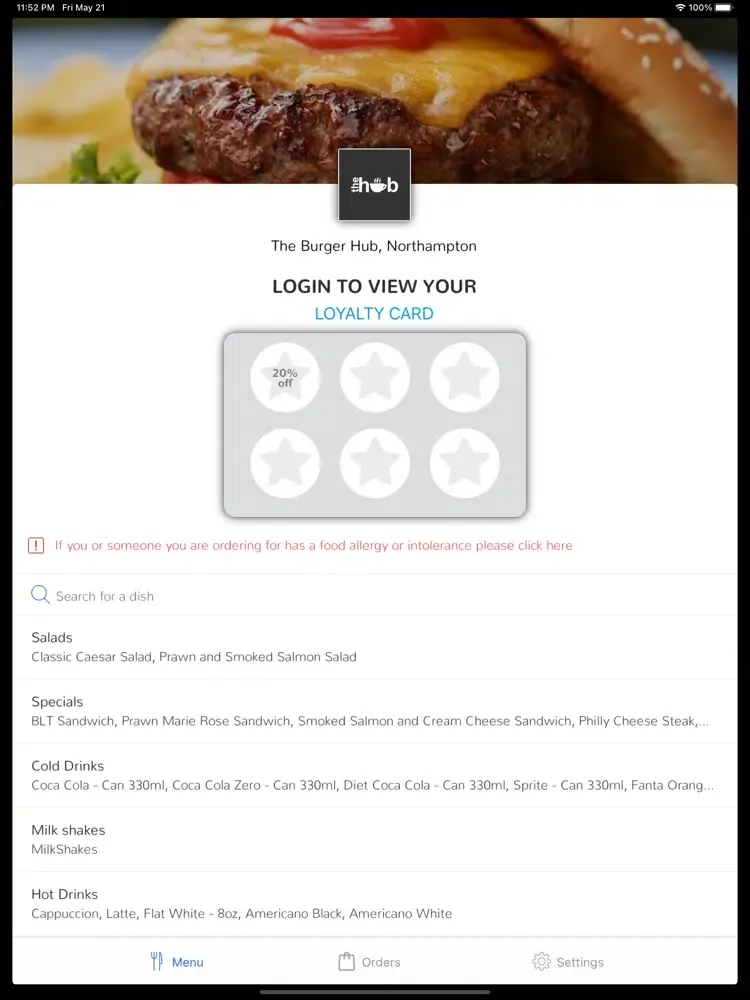 تصاویر The Burger Hub, Northampton iPad 
