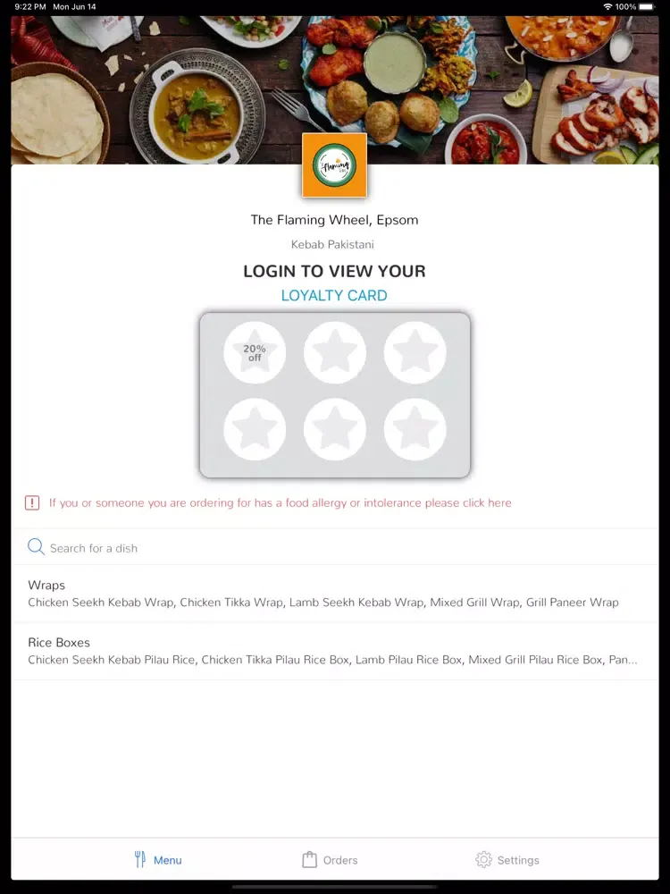 Capturas de tela do The Flaming Wheel, Epsom iPad 
