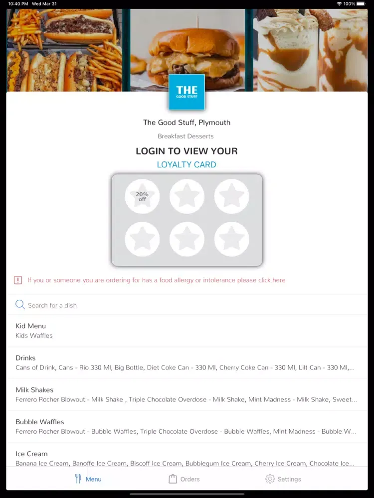 Capturas de pantalla de The Good Stuff, Plymouth iPad 